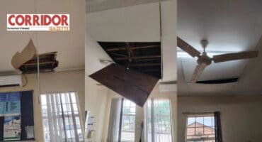The roof in the clinic is falling apart. > Photos: Supplied
