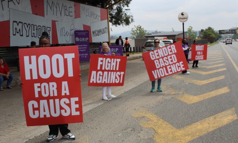 GRIP’s team during the Hoot 4 Cause challenge. > Photo: Tumelo Waga Dibakwane