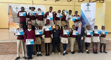 Masemane High School's learners receive their certificates. > Photo: Supplied/Sanca