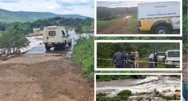 The team that was assigned to search for the missing SANDF member at the scene. > Photos: Supplied