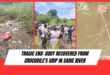 Community members assist in the recovery of the body of a man believed to have been killed by a crocodile. > Photos: Supplied/Xibutana Nkuna