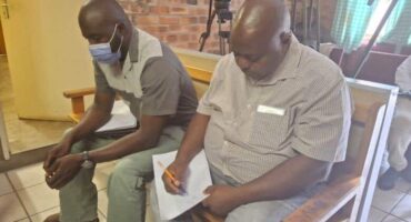 Rodney Landela and Kenneth Motshotsho. > Photo: Tumelo Waga Dibakwane