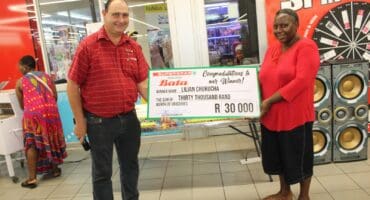 Christo Lottering and Lilian Chukucha.