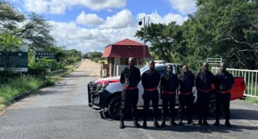 Some of the Taysec Security personnel that will be patrolling the R536. > Photo: Supplied/KLCBT