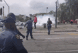 Police fire rubber bullets at angry EFF protestors in Mbombela. > Photo: Supplied