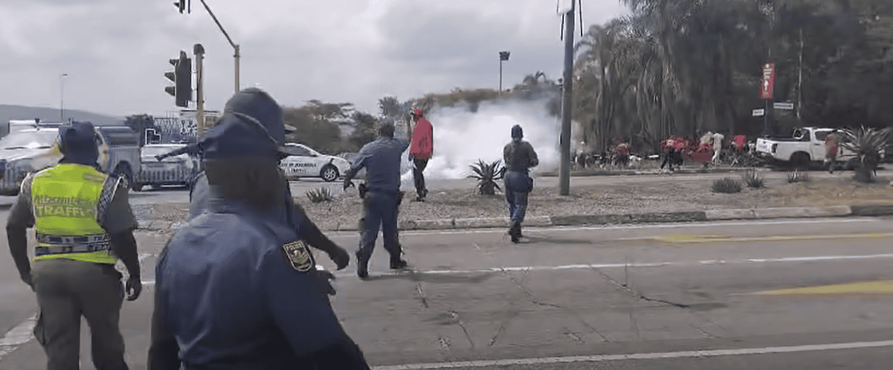 Mbombela police clash with EFF supporters following Malema’s sentencing ...