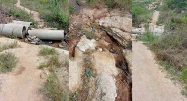 The path in Shabalala Scotch View poses danger to those using it. Photos: Supplied
