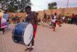 The Mchongolo group entertains guests.
