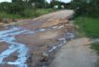 The KaMajika Road is virtually impassable for small vehicles. > Photo: Tumelo Waga Dibakwane