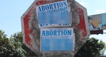 Abortion posters in Mbombela. > Photo: Tumelo Waga Dibakwane