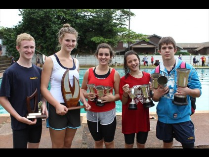 Prize winners at the recent Port Natal gala were Shane Dormehl who won an award for the 50m freestyle U14, Monique Bishop who won 50m butterfly Open D, 50m freestyle D Open and 50m breaststroke D Open, Chantell Ribas who was awarded for the U16 D medley, U16 D 50m backstroke, 50m freestyle U16 D, Kimberley Smith who won for the 50m breaststroke U15 D and medley U15 D and Juan du Plooy who got awards for the 50m freestyle Open, 50m breaststroke Open and 50m butterfly Open.  