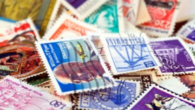 postal stamps