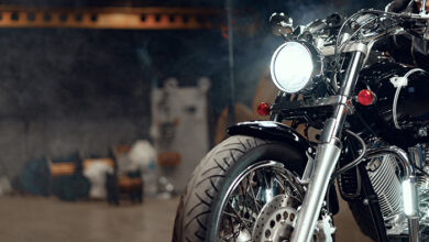 Close up photo of high power motorcycle part