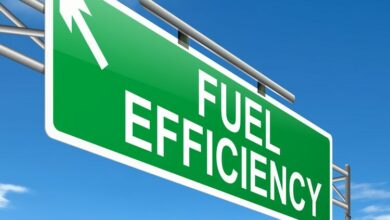 20143574 - illustration depicting a sign with a fuel effiency concept