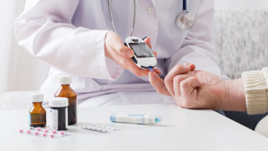 measuring blood sugar