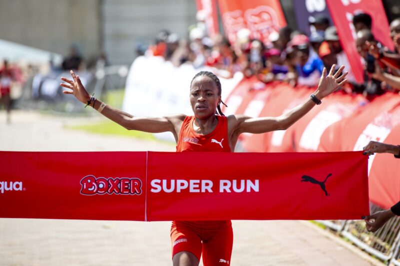 Glenrose Xaba won the women's division of the Boxer Super Run held last month in Durban.
