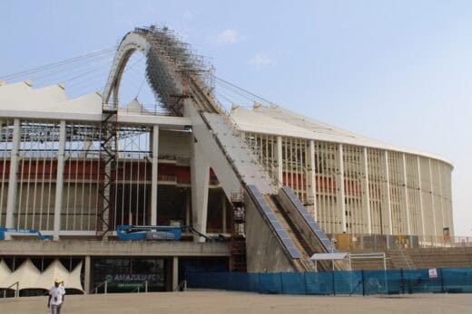 The City estimates that the remaining rehabilitation work on Moses Mabhida Stadium will be completed in the 2025/26 and 2026/27 financial years, with a proposed three-year budget amounts to R284.7 million. Photo: Sibongiseni Maphumulo