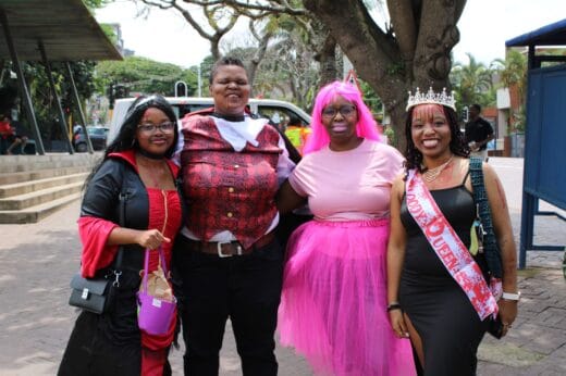 Busiswa Mchunu, Ayanda Sibiya, Lindeni Mchunu and Sandiswa were well dressed for the occasion. Photo: Sibongiseni Maphumulo