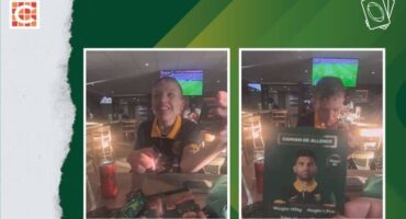 Teen with rare syndrome melts hearts with reaction to Springbok card