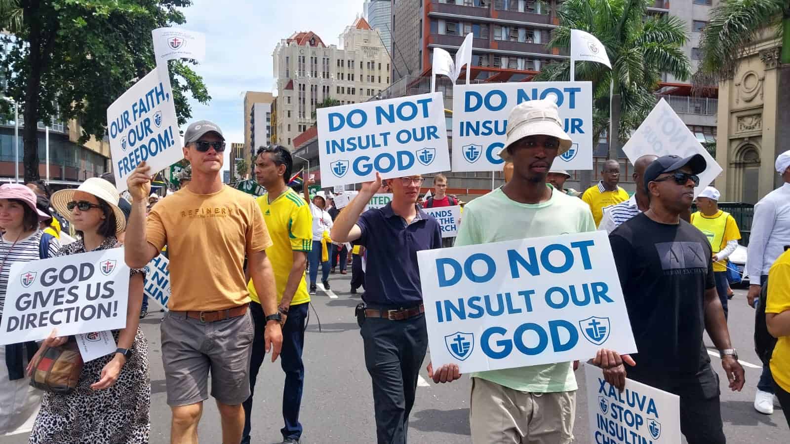 Durban marchers tell government: “Hands off the church”