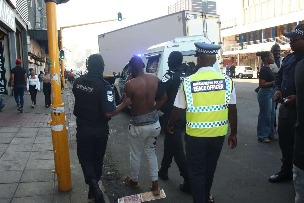 Visible policing effort linked to sharp crime decline in Durban CBD