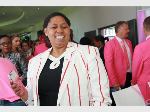 Deputy Minister of Social Development, Hendrietta Bogopane-Zulu at the launch of the PinkDrive fundraising initiative.