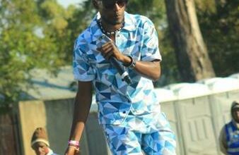 Kamogelo 'Kairo' Moqayi of Rough Inside preforms at Xap Xap Soweto Fashion Show. Photo: Supplied