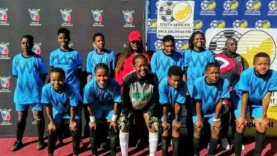 The Silver Spears Ladies outfit that won the City of Ekurhuleni Women's Football Tournament.
