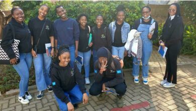Grade 12 learners at Witkopen Clinic.