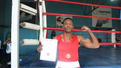 Siphesihle Mabaso one of the winners from Ivory Park Boxing Club says there is still a lot he still has to learn like his fighting style and tactics to use to win. Photo: Alulutho Siboma