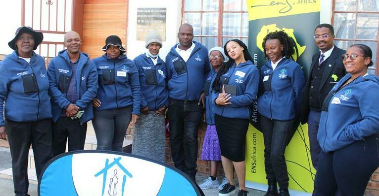 Staff from Bombani Shelter for Abused Women and Children with Thabiso Sefara from ENSafrica after the Women's Month event. Photo: Alulutho Siboma