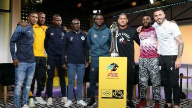 Only one of the eight captains in the MTN8 competition will lift this new trophy at the end of the cup tournament. Photo: Muzi Ntombela/BackpagePix
