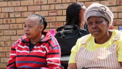 Some of the attendees of the anti-gender-based violence event of the Gauteng Department of Social Development at the Alex Plaza Shopping Centre.