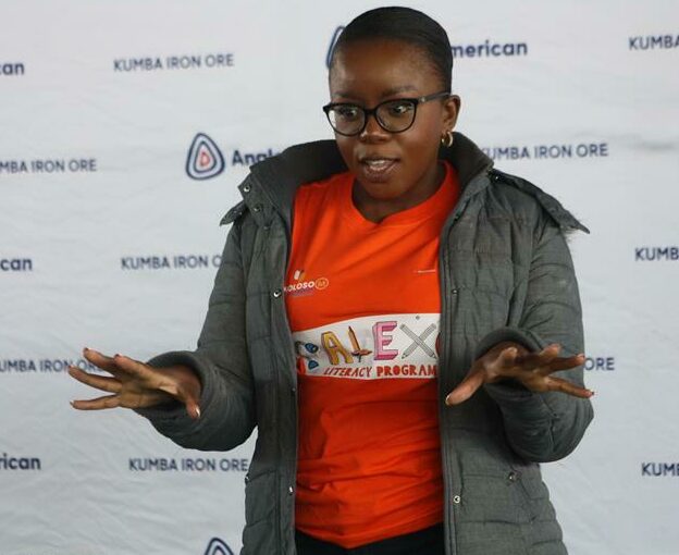 Realogile High School matriculant of 2006 and founder of the Pholoso M Foundation and champion of the literacy programme Pholoso Masinamela is happy to plough back. Photo: Sipho Siso