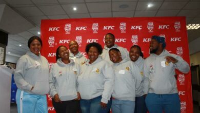 Alex teachers lauded on World Teachers' Day for their role in the KFC Mini-Cricket Programme are Mapula Mashishi from Skeen; Ntombifuthi Mazibuko from Bramley Primary; Phillip Mabeba from Iphutheng; Refgilwe Buti from Ikage; Abulele Bebe from Dr Knak; Makhosazana Tshabalala from Gordon; Sindisiwe Msweli from BramleyPrimary; and Ofentse Mokoka from Ekukhanyisweni. Photo: Sipho Sisoi
