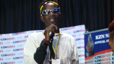 Alexandra’s Muhluri Mabaza, popularly known in the music industry as Victor Matoto, is recognised at the KZN Namuhla Awards.