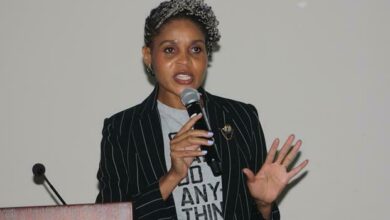 Speaker of the City of Johannesburg Cllr Colleen Makhubela calls for tolerance in the Middle East. Photo: Sipho Siso