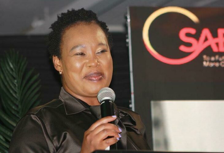 Small Business Development Minister Stella Ndabeni-Abrahams at the SAB Beyond Awards. Photo: Sipho Siso