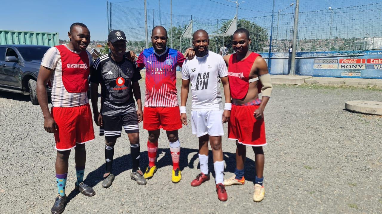 Some of the pastors took time off from their ministry duties to play a game of soccer.