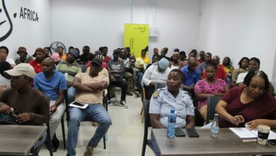 Men and women came in numbers at the GBV and patriarch workshop. Photo: Xoliswa Zakwe