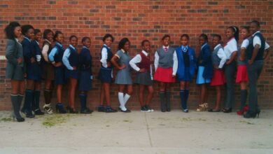 Some of the contestants of a previous edition of the Miss Alexandra High Schools beauty pageant.