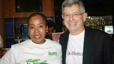 McDonald’s South Africa staffer Mamello Raborifi and Primestars MD Martin Sweet. McDonald’s and Primestars are partners in the What About the Boys? programme. Photo: Sipho Siso