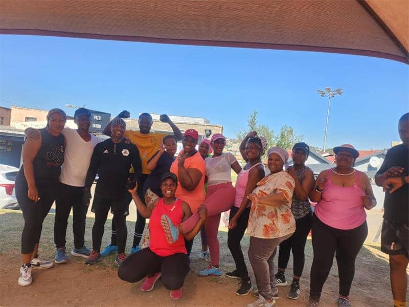 Sbosh Body Core energies Alex community with Cancer Awareness fitness event.