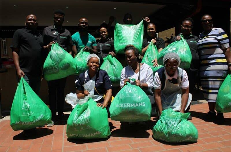 Elderly residents at Gerard Old Age Home received food, clothing, and financial support from Ackerman's Ububele CSI programme, fostering gratitude and hope.