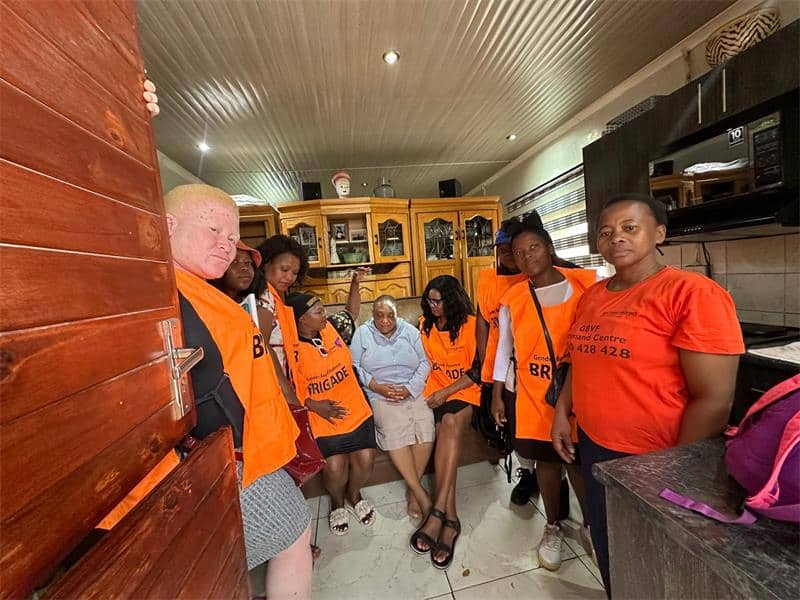 The Alexandra community is standing beside a fellow resident who was brutally attacked with a brick while doing her job in the community.