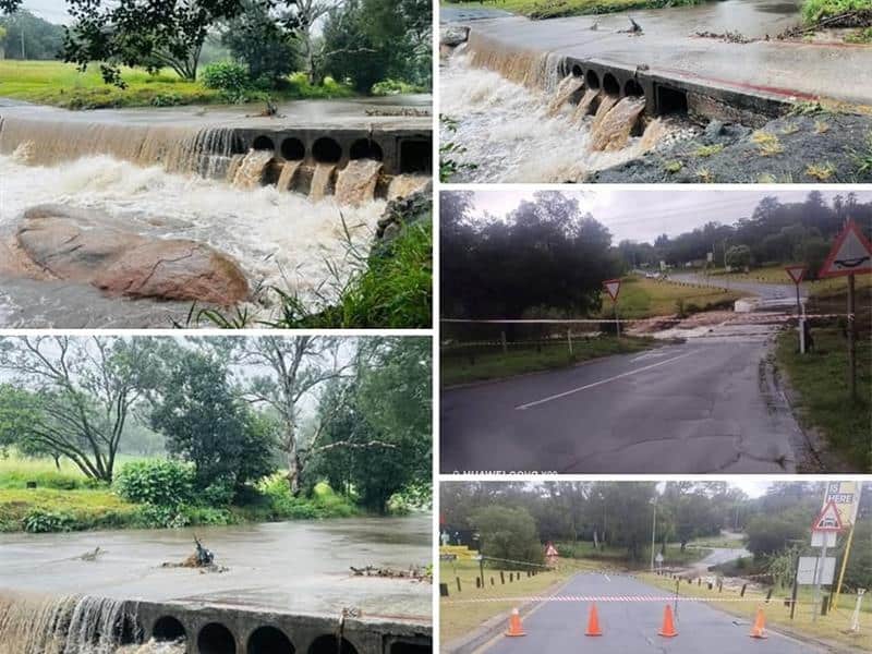 Ward 103 councillor Lynda Shackleford urges worshippers and pedestrians to stay away from the flooded bridge for their safety.