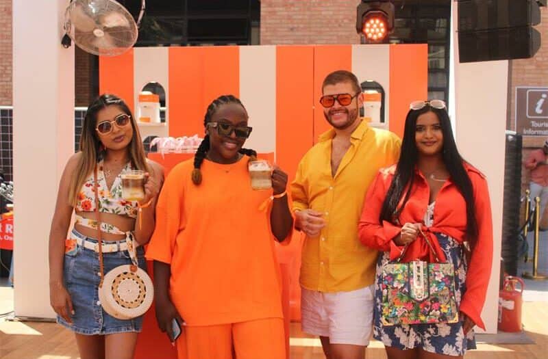 The atmosphere at the Nelson Mandela Square was a blend of sophistication and relaxation as guests and local alike gathered to enjoy the Nespresso's Mediterranean summer collection event.