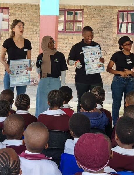 Grade 1 learners from Ekukhanyisweni Primary School in Alexandra learned about dignity, equality, and respect through an engaging puppet show organized by The IIE's Varsity College Sandton’s student volunteer body.