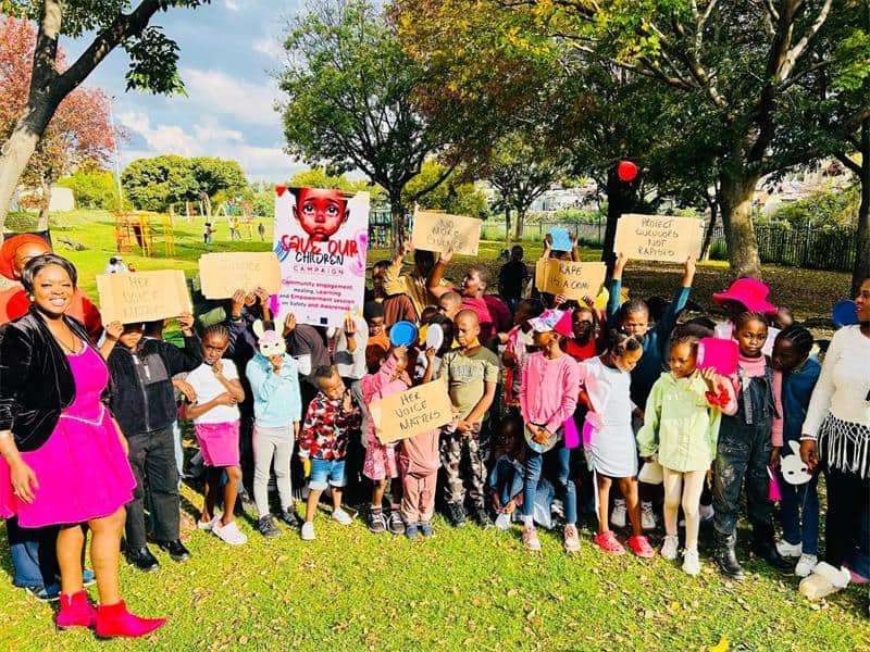 A community healing and awareness event hosted under the #JusticeForCwecwe banner brings Alexandra residents together against child sexual abuse.