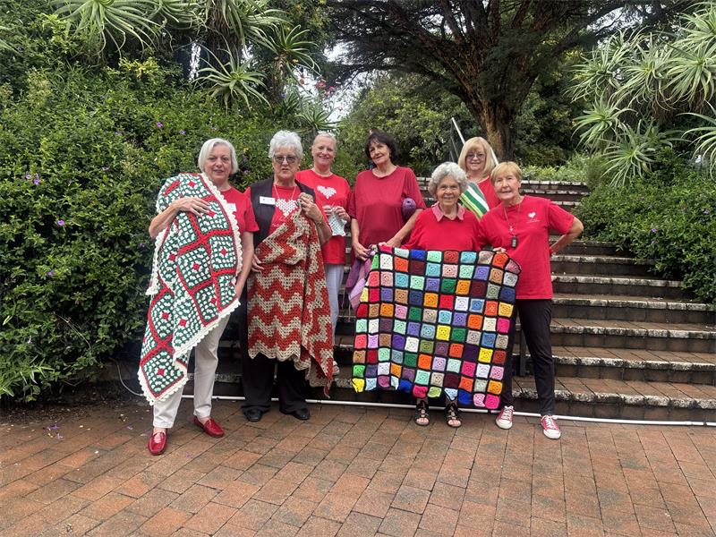 The hugest happiness blanket was unveiled on March 20, and while the Knitwits for the Needy group could not attend, their contributions warmed hearts across the nation.